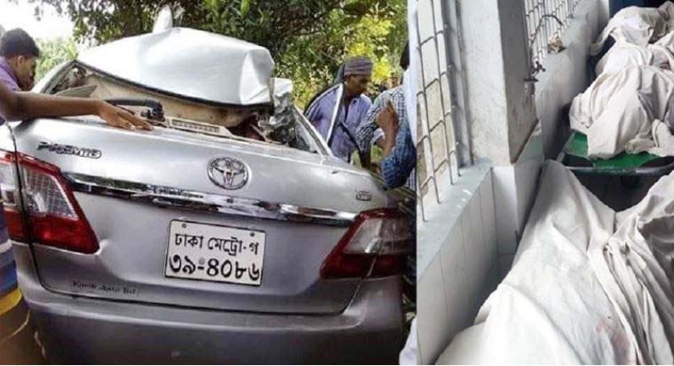 সিলেটে বাস-প্রাইভেটকার সংঘর্ষে নিহত ৫