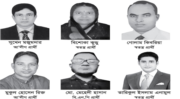 মধুখালীর দুই ইউনিয়নের মনোনয়নপত্র জমা