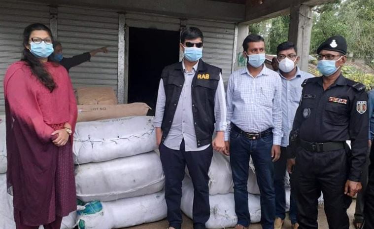 হবিগঞ্জে অবৈধ পলিথিন জব্দ, ১ লক্ষ টাকা জরিমানা