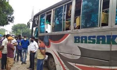 স্বাস্থ্য বিধি না মানায় বাস চালককে জরিমানা