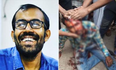 আগামীনিউজের রিপোর্টার মোস্তাফিজ সুমন দুর্বৃত্তের হামলায় গুরুতর আহত