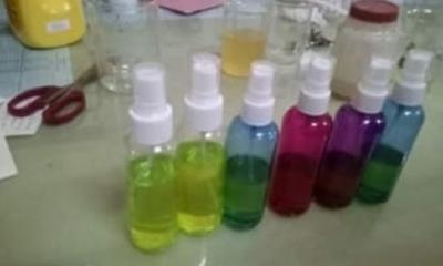 এবার হ্যান্ড স্যানিটাইজার তৈরি করল ঢাকা কলেজ 