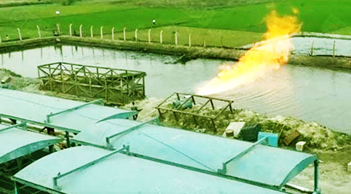 ব্রাহ্মণবাড়িয়ায় গ্যাস উত্তোলন শুরু