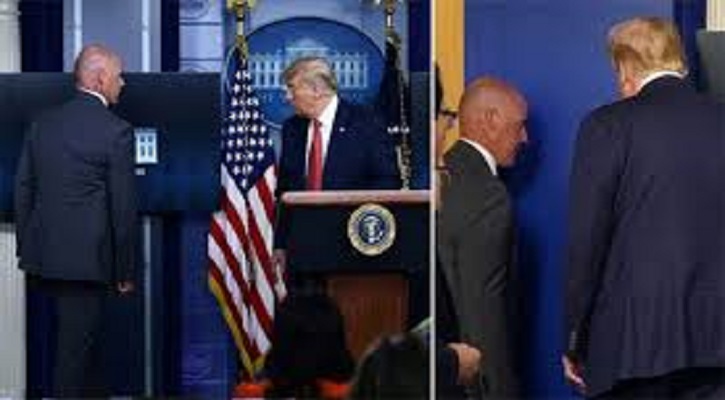 ট্রাম্পের ব্রিফিংয়ের সময় হোয়াইট হাউসের কাছে গোলাগুলি, সন্দেহভাজন গুলিবিদ্ধ 