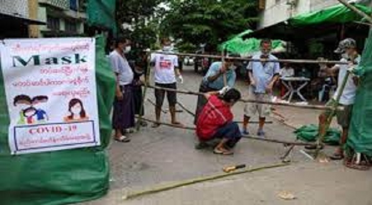 ইয়াঙ্গুনে লকডাউন জারি
