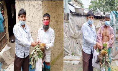 ধামইরহাটের অসহায় ব্যক্তিদের সহায়তায় 