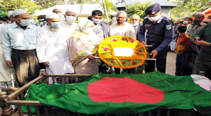 বালিয়াকান্দিতে বীর মুক্তিযোদ্ধার রাষ্ট্রীয় মর্যাদায় দাফন সম্পন্ন