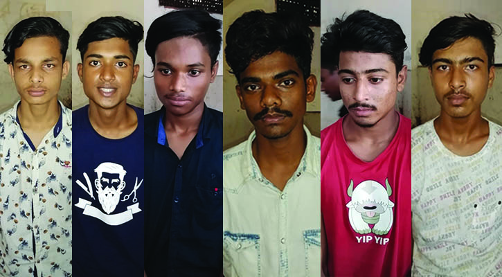 চুয়াডাঙ্গায় ধর্ষণের ঘটনায় গ্রেপ্তার ৬জন জেল হাজতে