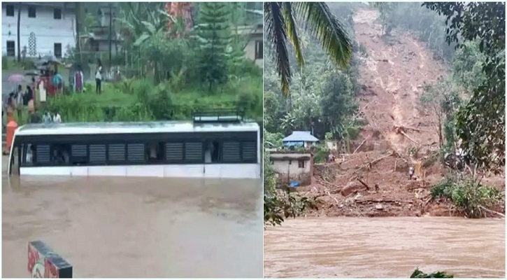 কেরালায় প্রবল বর্ষণ, ভূমিধসে প্রাণহানি বেড়ে ১৮
