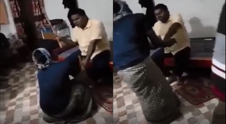 চুরির অভিযোগে যুবককে বেধড়ক পেটালেন চেয়ারম্যান