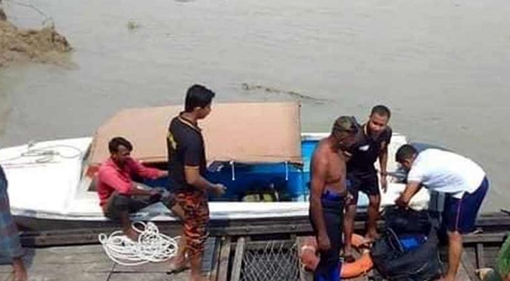 অভিযানে নামা  ইউএনও‍‍`র বোটে ধাক্কা দিয়ে পালাল ইলিশভর্তি ট্রলার