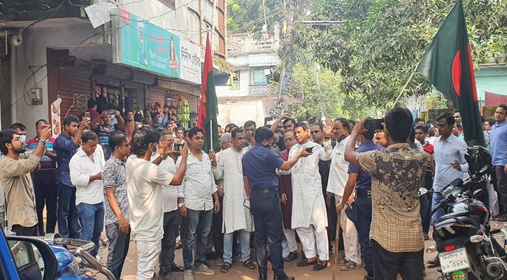 ঝিনাইদহে যুবদলের প্রতিষ্ঠা বার্ষিকী পালন; র‌্যালীতে পুলিশের বাঁধা