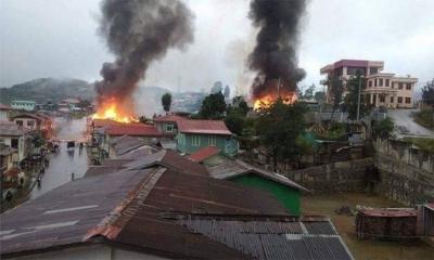 মিয়ানমারে সেনাবাহিনীর সংঘর্ষ, দেশ ছাড়ছে হাজারো মানুষ