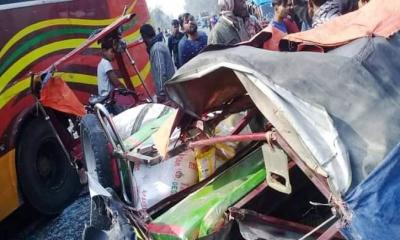 দিনাজপুরে বাসচাপায় অটোরিকশার দুই যাত্রী নিহত