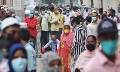 দেশে ২৪ ঘন্টায় ১১০ জনের করোনা শনাক্ত