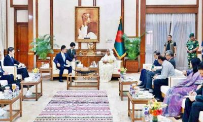 প্রধানমন্ত্রীর সঙ্গে জাপানের পররাষ্ট্র উপমন্ত্রীর সাক্ষাৎ