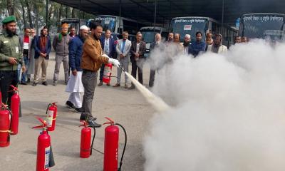 পবিপ্রবি‍‍`তে অগ্নিনির্বাপক সিলিন্ডার ব্যবহারের প্রশিক্ষন কর্মশালা অনুষ্ঠিত