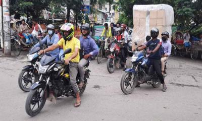 মধ্যরাত থেকে গাজীপুরে মোটরসাইকেল চলাচল বন্ধ